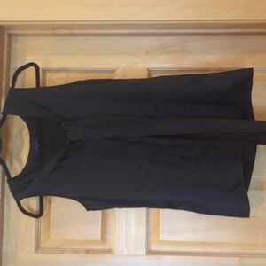 Karen Kane black blouse with tie front
